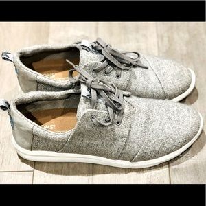 Grey TOMS Sneakers Size 10